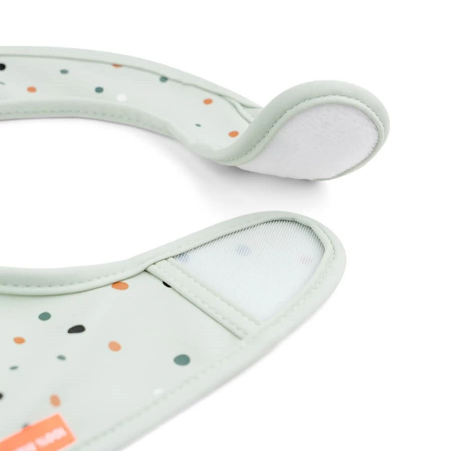 Done by Deer Baby Bib Velcro 2 Pack - Soft Adjustable Feeding Bibs for Infants & Toddlers