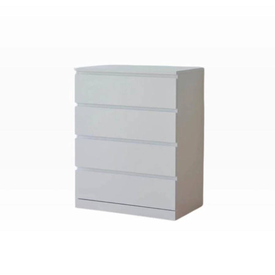 IKEA Malm 4-Drawer Dresser - White Wood Chest of Drawers for Bedroom Storage