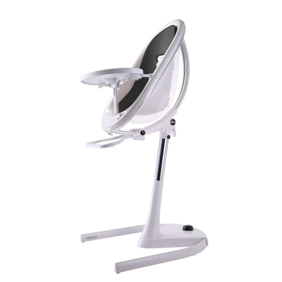 Mima Moon Modern High Chair - Sleek White Design for Stylish Nurseries