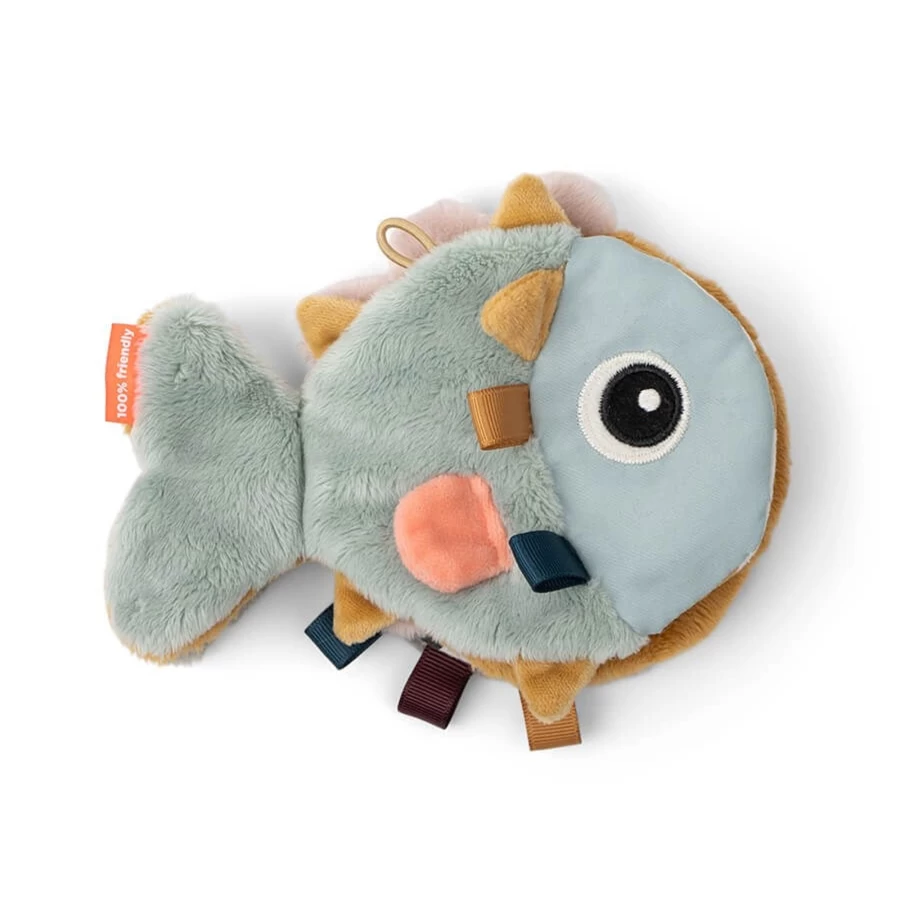 Done by Deer Sensory Baby Book - Sea Friends Interactive Soft Book for Infants, Multi-Color Ocean Theme Toddler Learning Toy