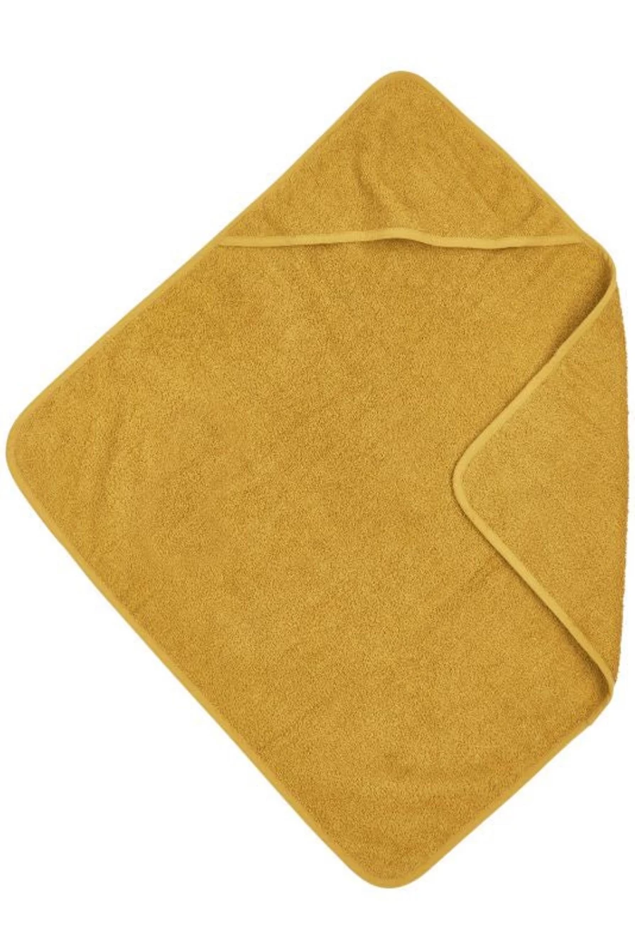 Meyco Terry Cloth Bath Cape - Soft Basic Hooded Bathrobe for Adults & Kids