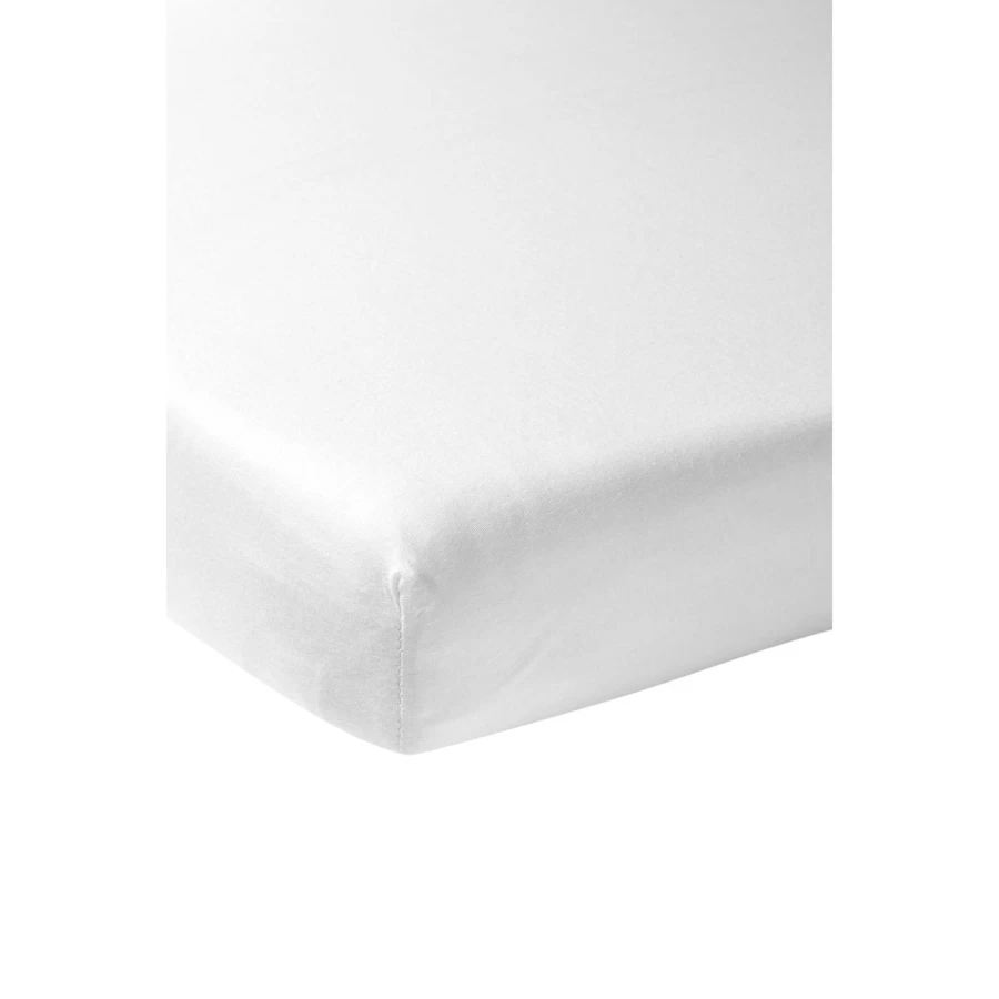 Meyco Percale Cotton Fitted Sheet 120x60 White - Premium Quality Bedding