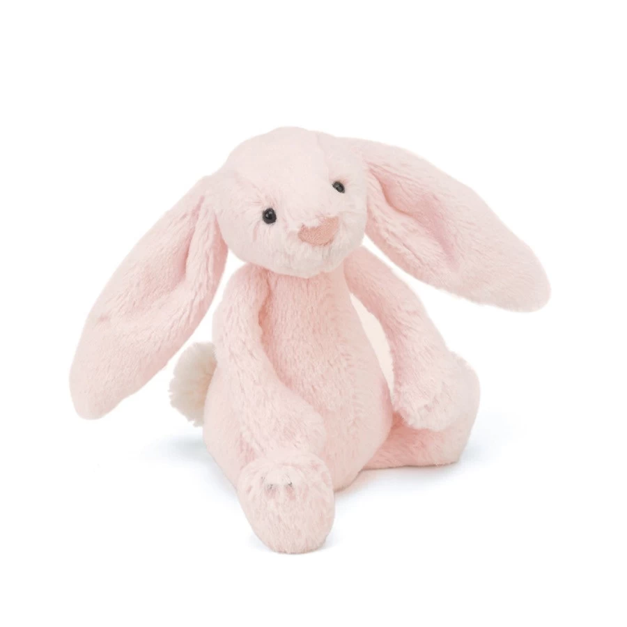 Jelly Cat Bashful Bunny Rattle - Soft Plush Baby Toy with Gentle Sound