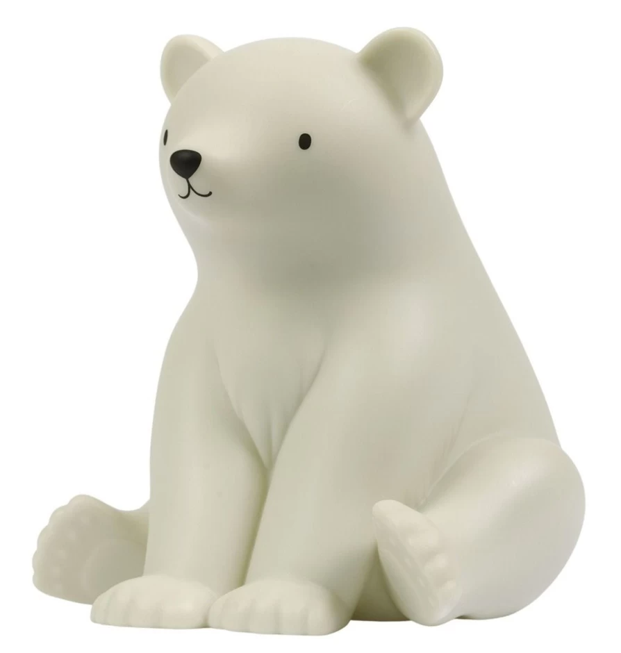 "A Little Lovely Company Little Light Polar Bear - Cute Plush Night Light for Kids"