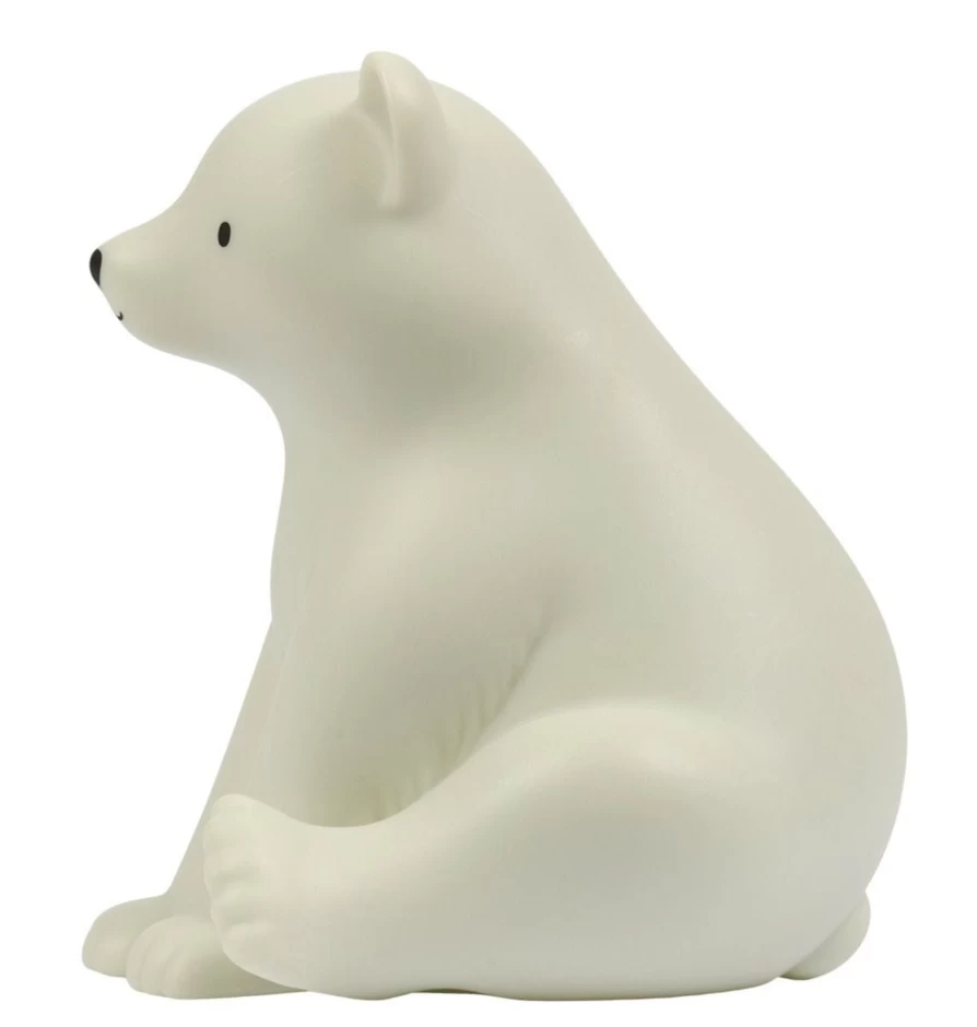 "A Little Lovely Company Little Light Polar Bear - Cute Plush Night Light for Kids"