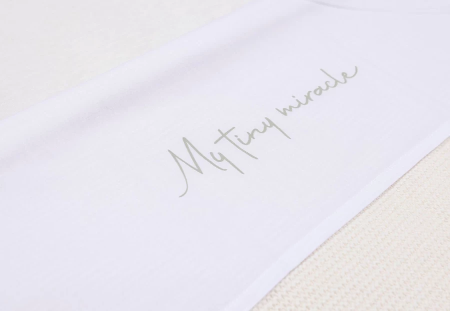Jollein My Tiny Miracle Flat Sheet - 120x150cm Premium Bedding for Comfort & Style