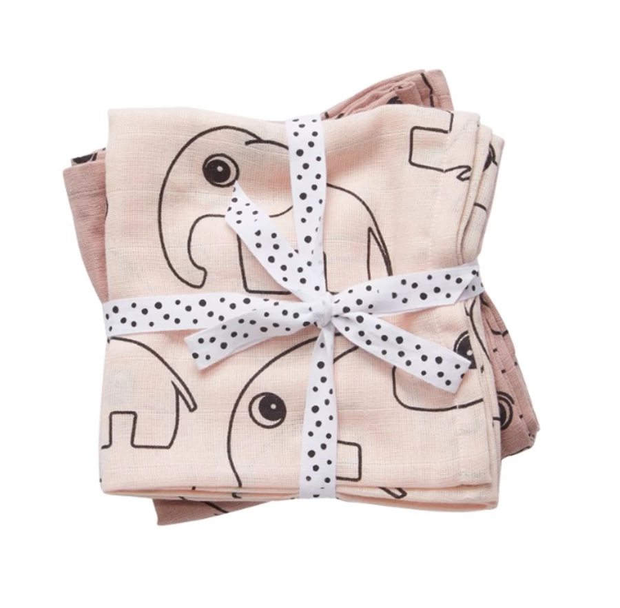 Done by Deer Baby Swaddle Wrap 2 Pack - Soft Organic Cotton Swaddles for Newborns