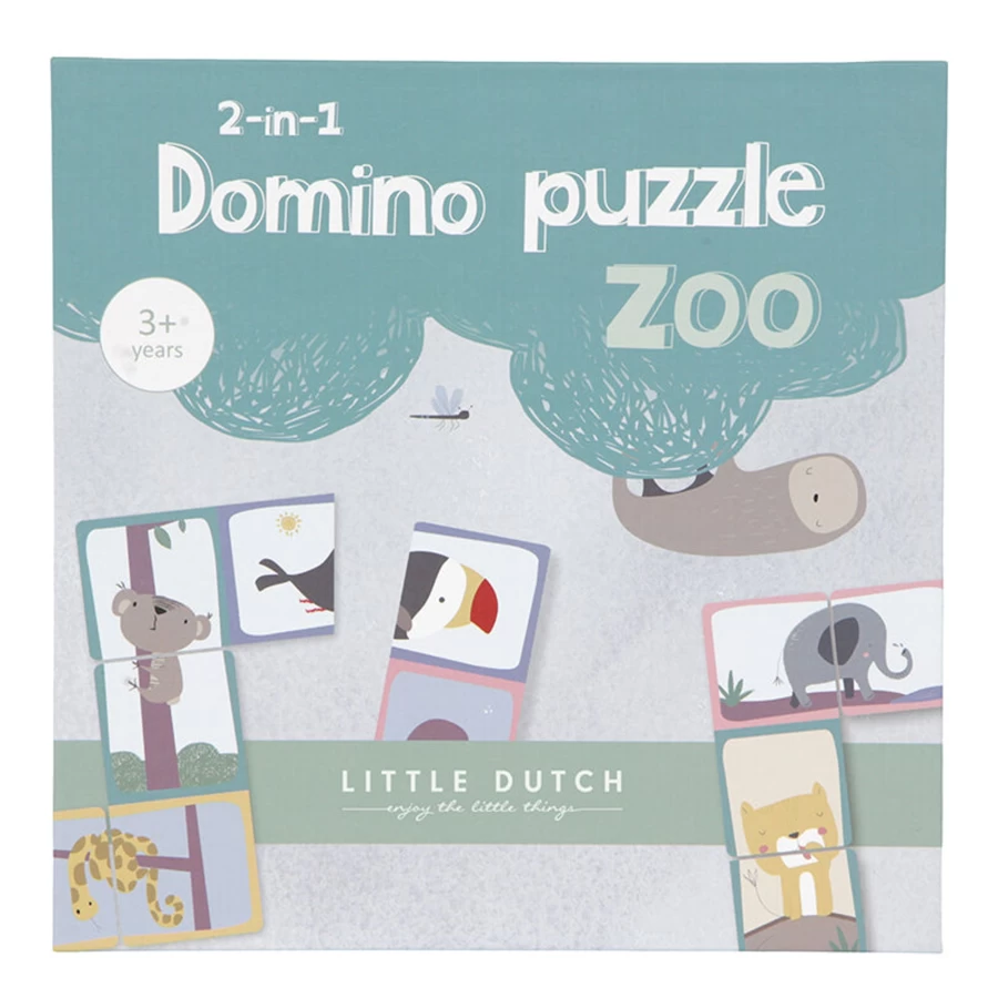 Little Dutch Domino Puzzle - Wooden Educational Toy for Kids