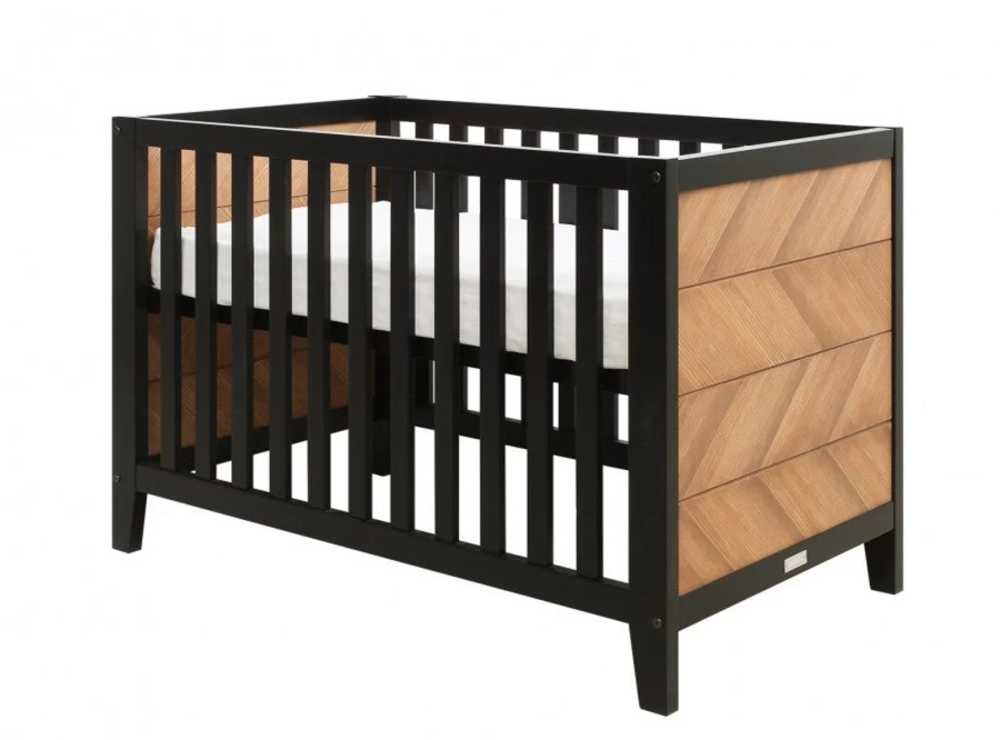 Bopita Vintage Honey Cot Bed 120cm x 60cm for Baby & Toddler - Classic Wooden Design