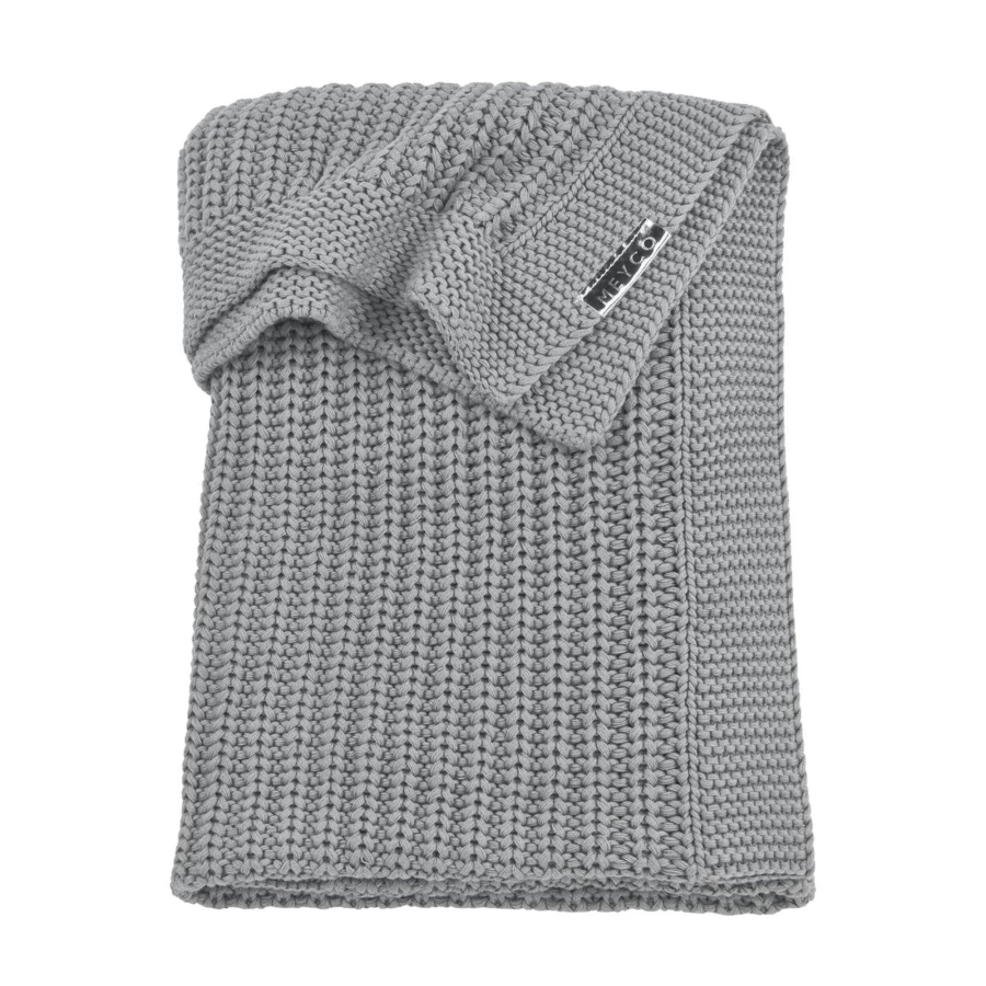 Meyco Herringbone Blanket 75x100 cm Soft Warm Plaid Throw for Cozy Comfort