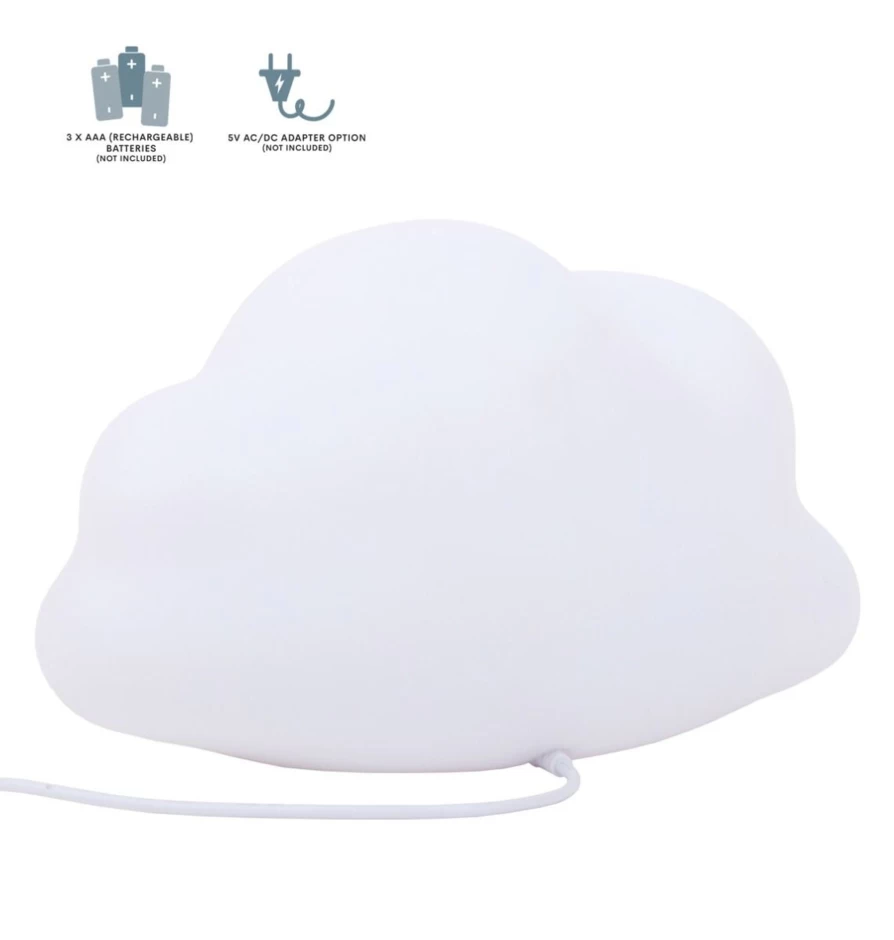 "A Little Lovely Company Night Light Cloud - Soft Glow LED Cloud Lamp for Kids & Nursery"