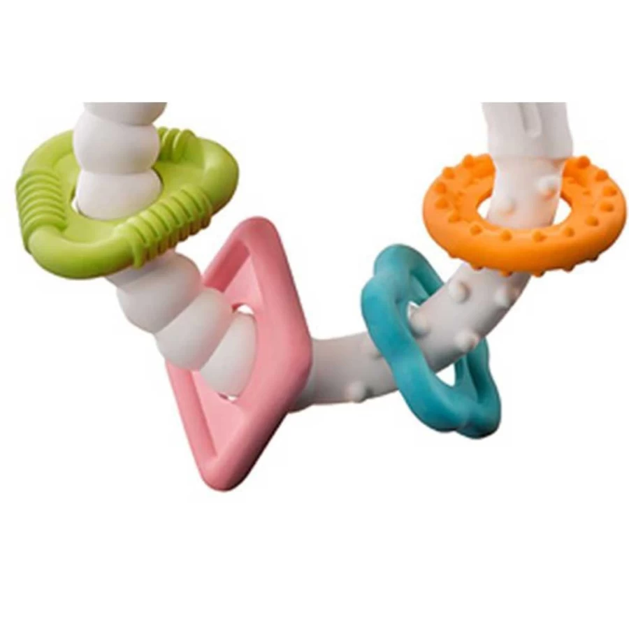 Sophie La Giraffe So'Pure Colorful Teething Rings for Babies - Soft BPA-Free Chew Toys