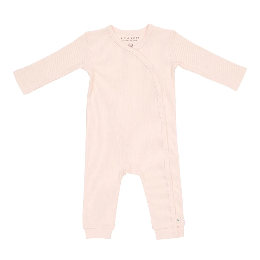 Little Dutch Rib Wrap Suit for Baby Girls 74/80 - Soft Cotton Bodysuit