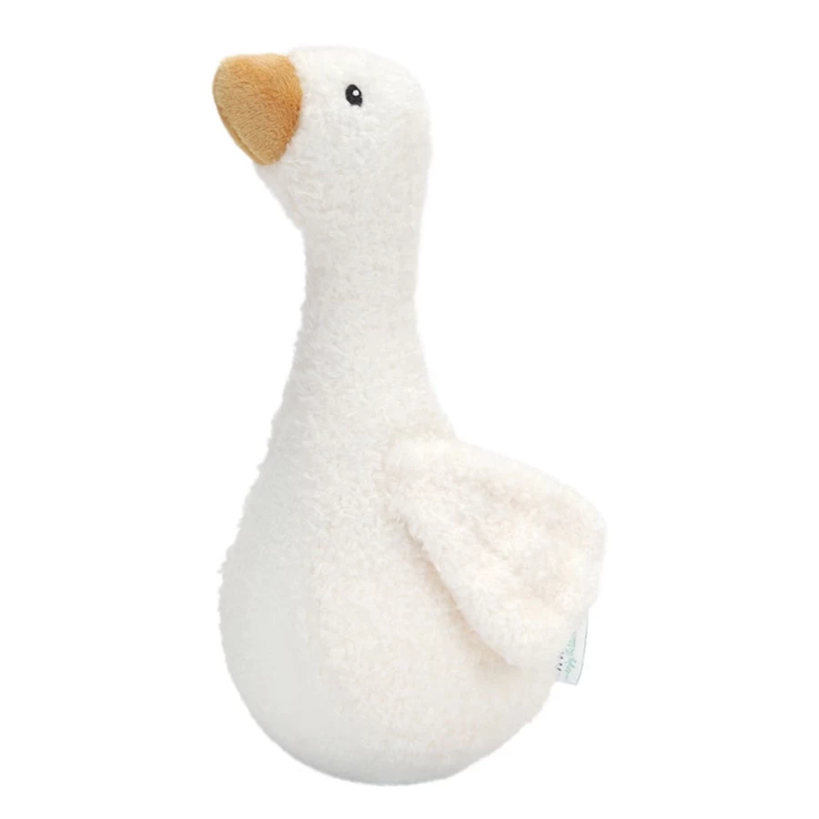 Little Dutch Cuddly Tumbler - Adorable Goose Design Baby Toy