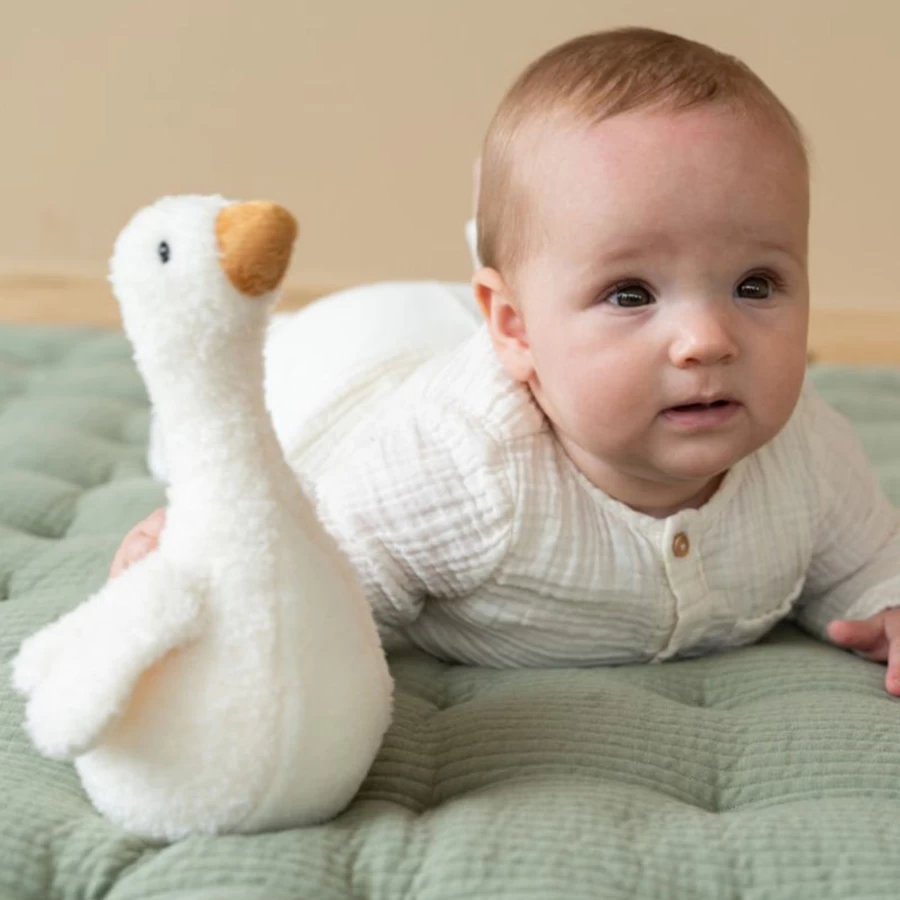 Little Dutch Cuddly Tumbler - Adorable Goose Design Baby Toy
