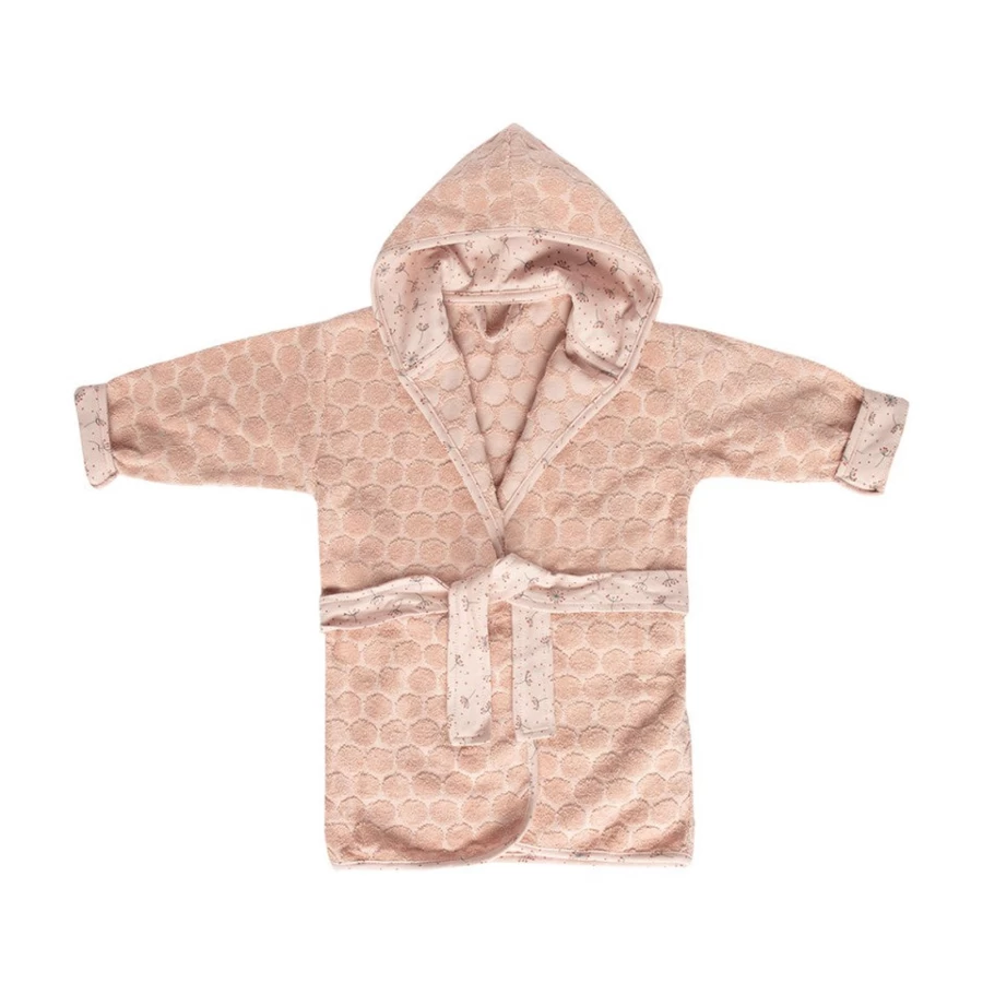 Bébéjou Baby Bathrobe for Infants 86/92 - Soft Hooded Towel Robe for Newborns and Toddlers