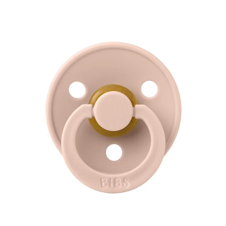Bibs Size 1 Newborn Pacifier - Orthodontic Soother for Babies 0-6 Months, BPA-Free, Natural Rubber, Classic Design
