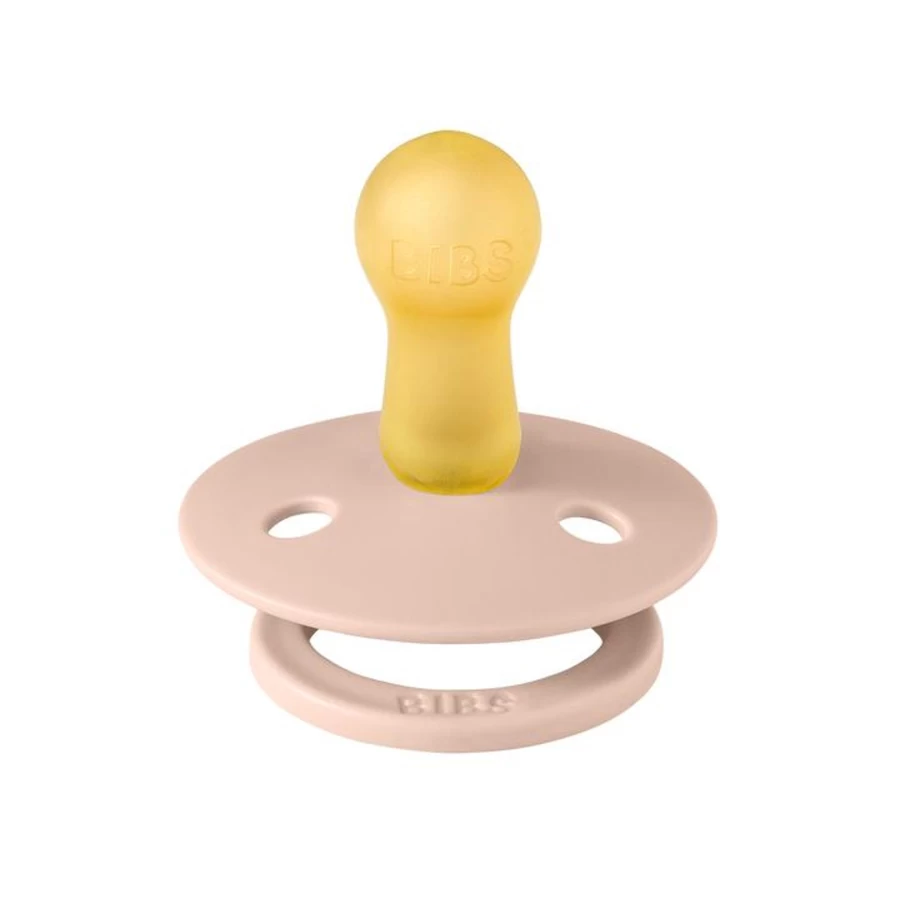 Bibs Size 1 Newborn Pacifier - Orthodontic Soother for Babies 0-6 Months, BPA-Free, Natural Rubber, Classic Design