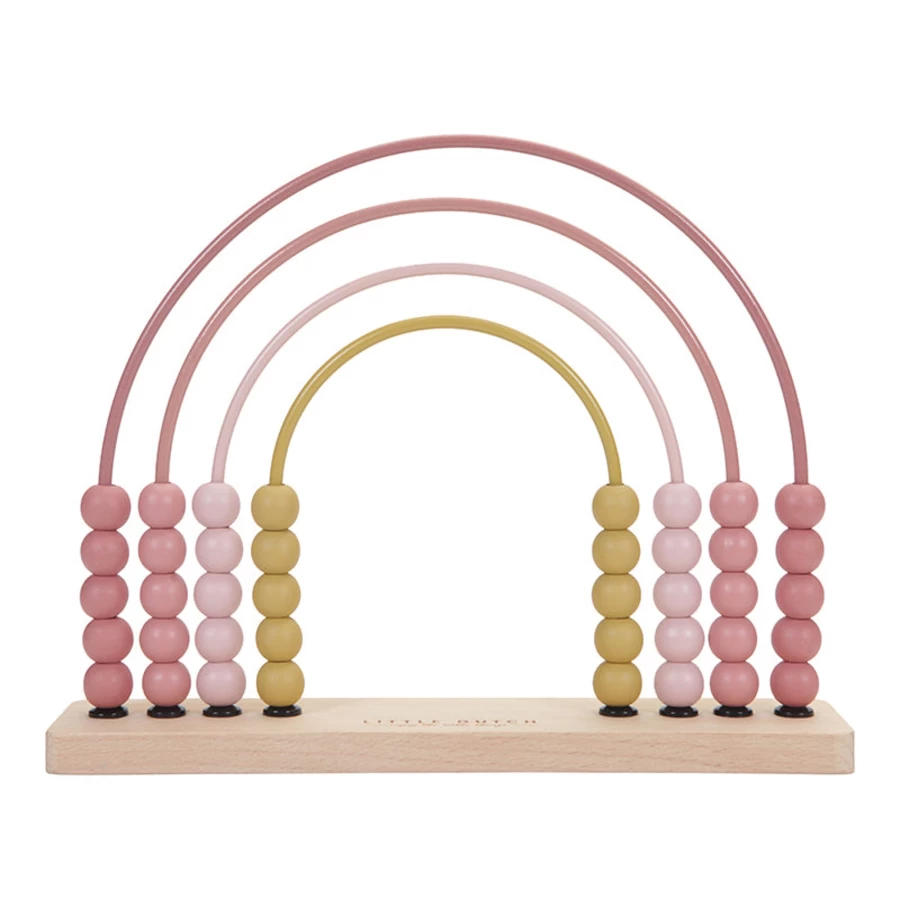 Little Dutch Wooden Rainbow Abacus - Colorful Counting Toy for Kids