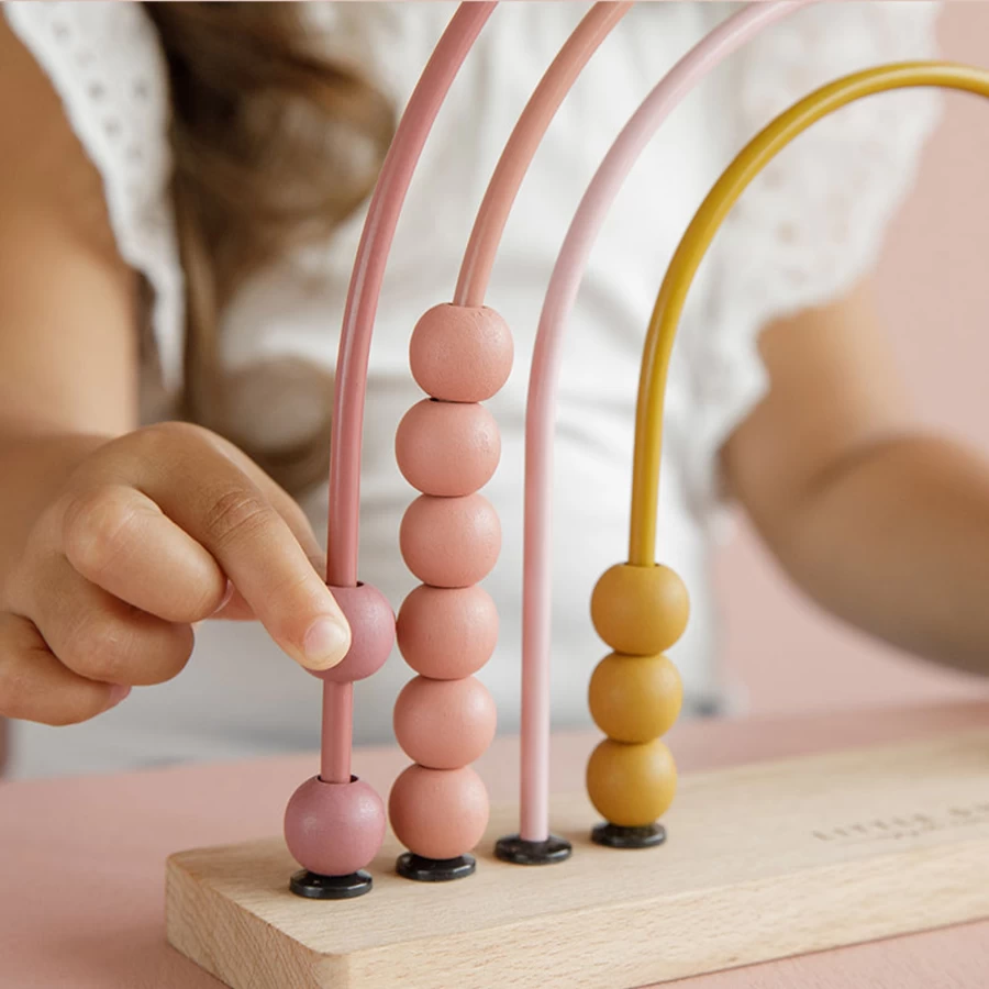 Little Dutch Wooden Rainbow Abacus - Colorful Counting Toy for Kids