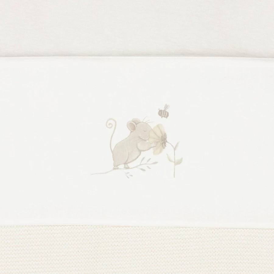 Jollein Dreamy Mouse Flat Sheet 120x150cm - Soft Luxury Bedding