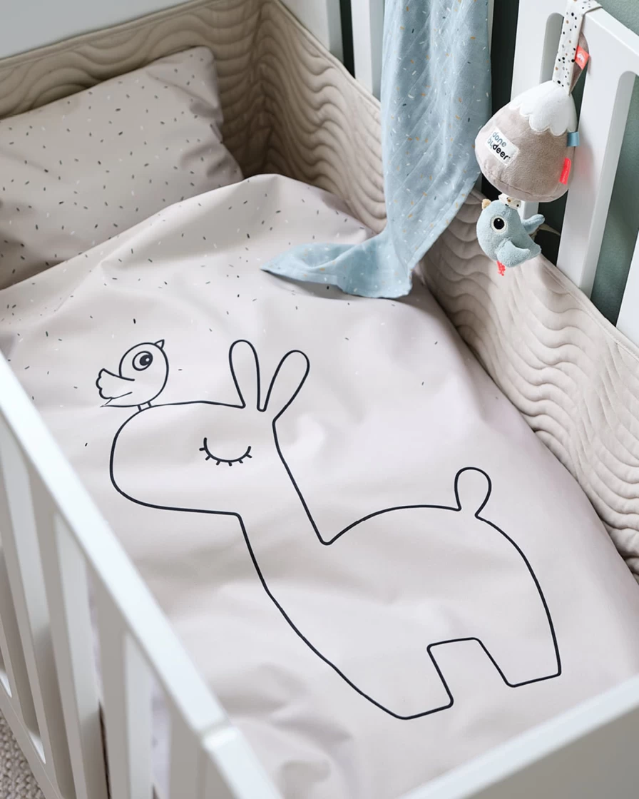 Done by Deer Lalee Baby Bed Linen Set 100x70cm - Soft Crib Sheet for Nursery