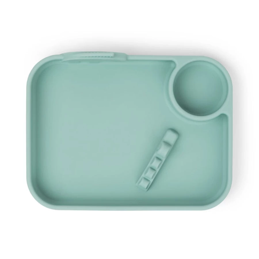 Done by Deer Peekaboo Compartment Plate - Fun Animal Design Baby Feeding Dish