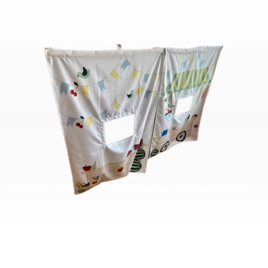 "IKEA Kura Bed Canopy - Kids Room Curtain for Bunk Beds, Playful & Adjustable"
