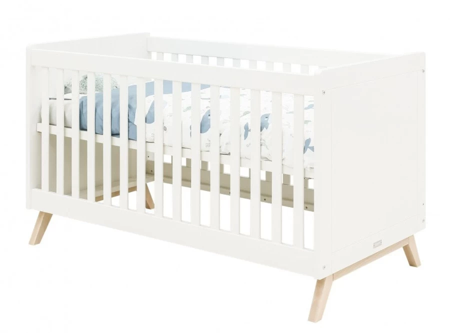 Bopita Fenna Cot Bed 140x70cm - Premium Baby Cot Bed for Nursery | Sturdy & Safe Design