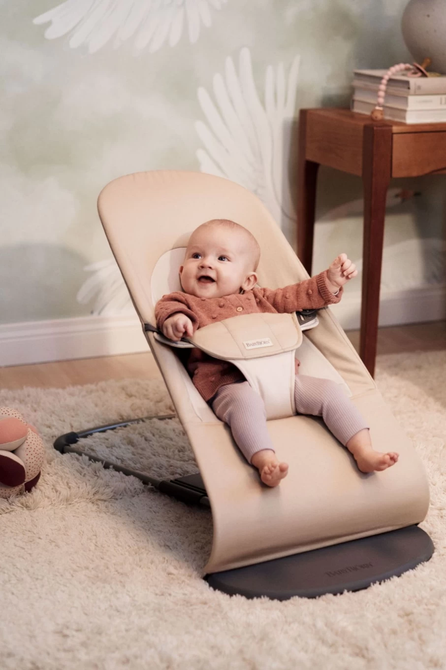 BabyBjörn Bouncer Bliss – Soft Cotton Baby Bouncer for Newborns & Infants – Comfortable & Portable Rocker