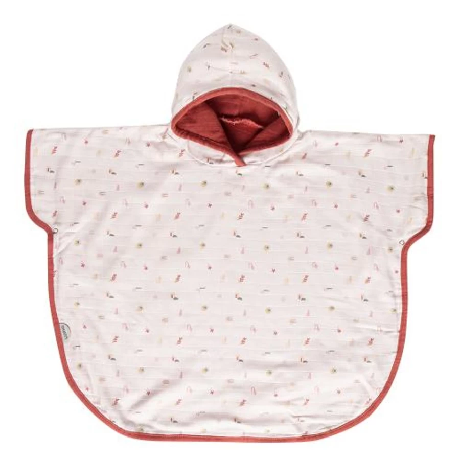 Luma Soft & Breathable Muslin Poncho – Lightweight Travel Cover-Up for Women & Men