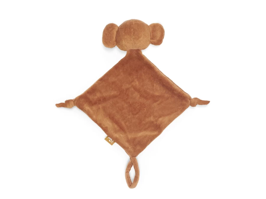 Jollein Caramel Pacifier Cloth Elephant - Soft Baby Soother Toy with Plush Teether