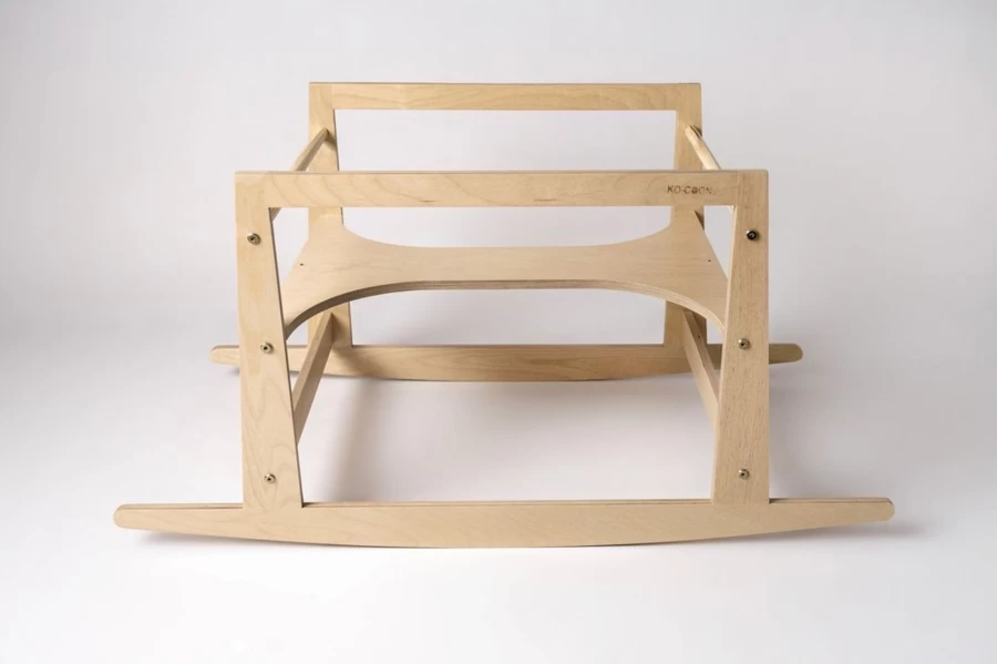 Ko-Coon Natural Ply Wood Rocking Stand - Handcrafted Wooden Rocker for Nursery & Home Decor