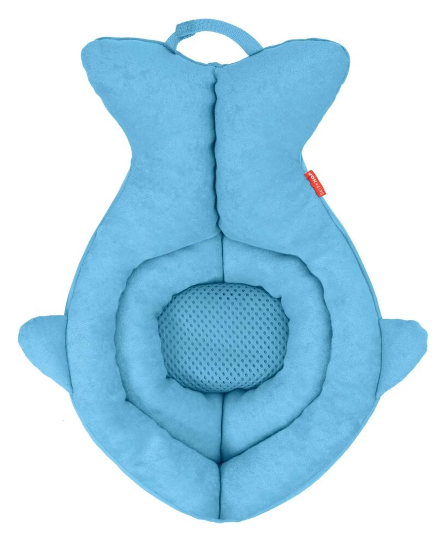 Skip Hop Moby Softspot Sink Bather - Blue Baby Bath Tub for Newborns & Infants
