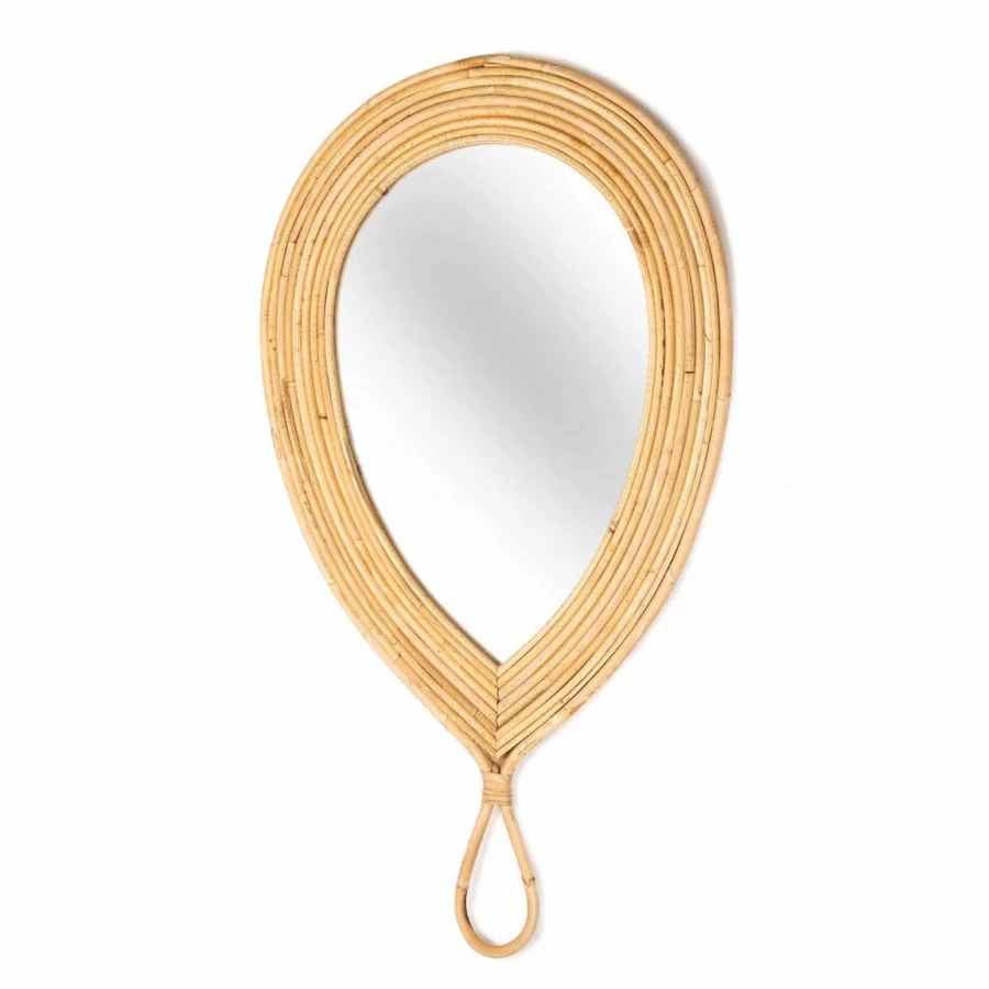 Kids Depot Bamboo Mirror for Children - Natural Wood Wall Mirror, Safe & Durable KD Series
