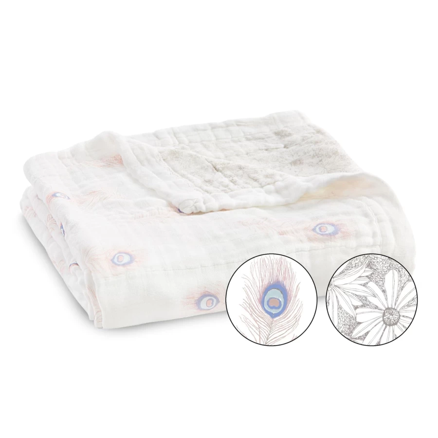 Aden & Anais Silky Soft Dream Blanket - Luxurious Baby & Toddler Swaddle Blanket for Nursery, Travel, and Gifts