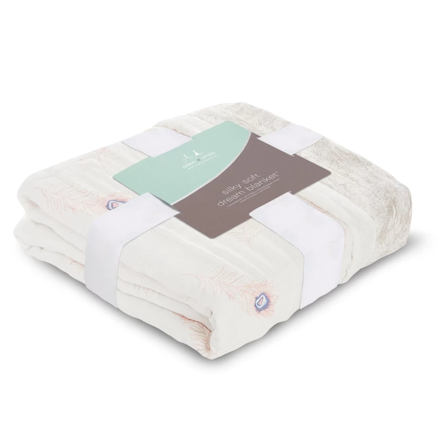 Aden & Anais Silky Soft Dream Blanket - Luxurious Baby & Toddler Swaddle Blanket for Nursery, Travel, and Gifts