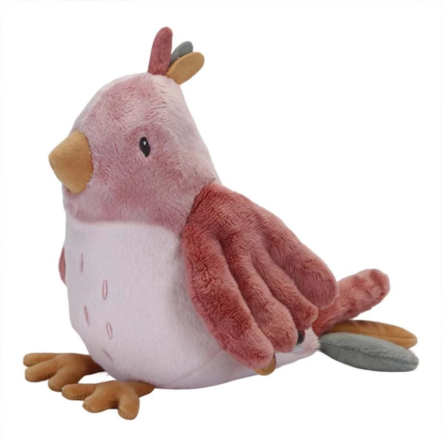 Little Dutch Cuddle Bird Olivia - Floral & Butterfly Design Soft Toy