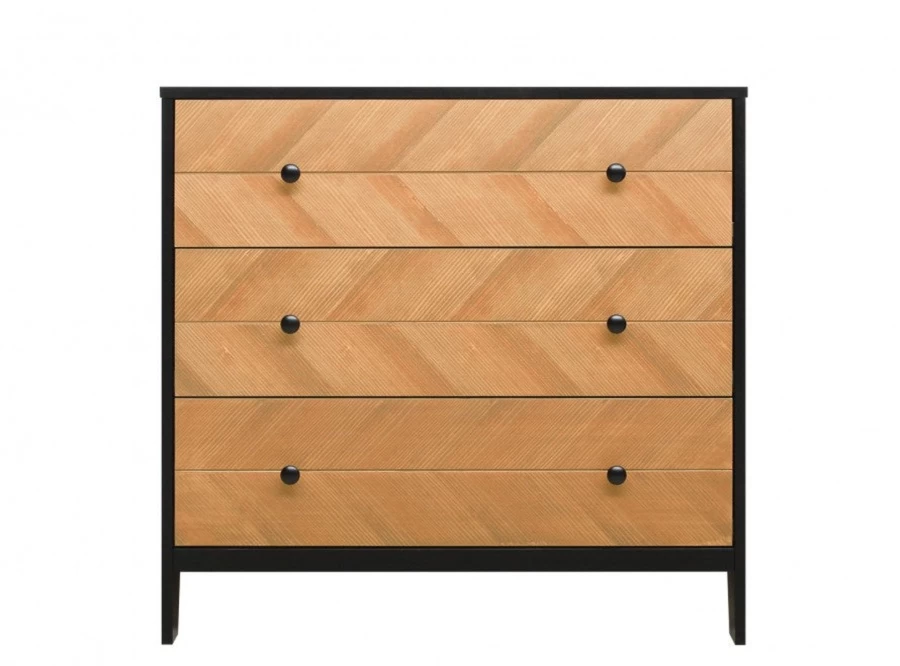 Bopita Vintage Honey 3-Drawer Wooden Dresser - Antique Style Bedroom Storage Chest