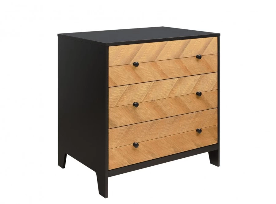 Bopita Vintage Honey 3-Drawer Wooden Dresser - Antique Style Bedroom Storage Chest