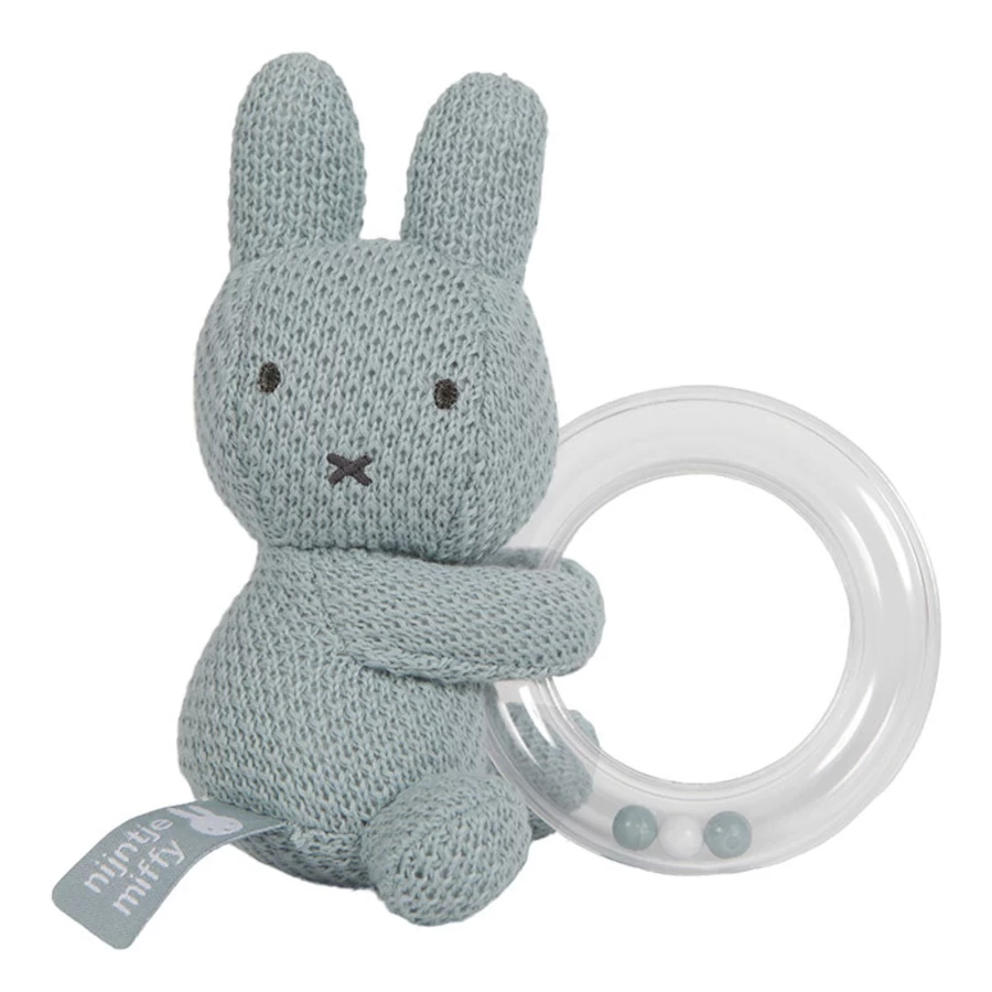 Tiamo Miffy Baby Teether Rattle - Soft BPA-Free Teething Toy for Infants