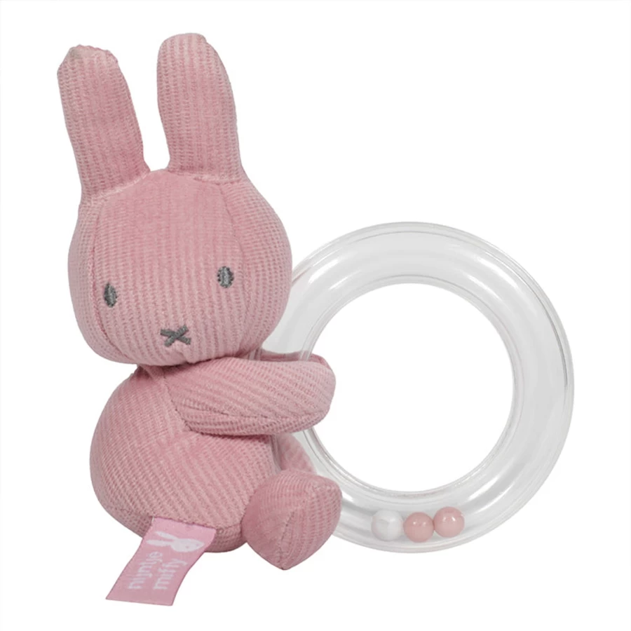 Tiamo Miffy Baby Teether Rattle - Soft BPA-Free Teething Toy for Infants