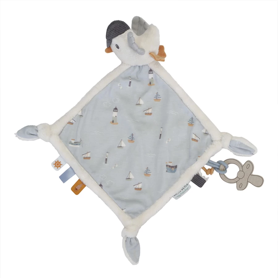 Little Dutch Cuddle Cloth Sailors Bay - Soft Baby Comfort Blanket