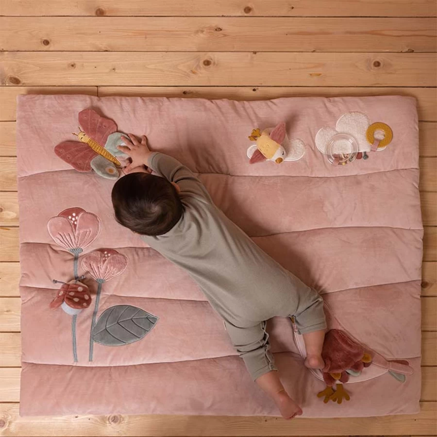 Little Dutch Playmat with Flowers and Butterflies Design for Kids Playroom