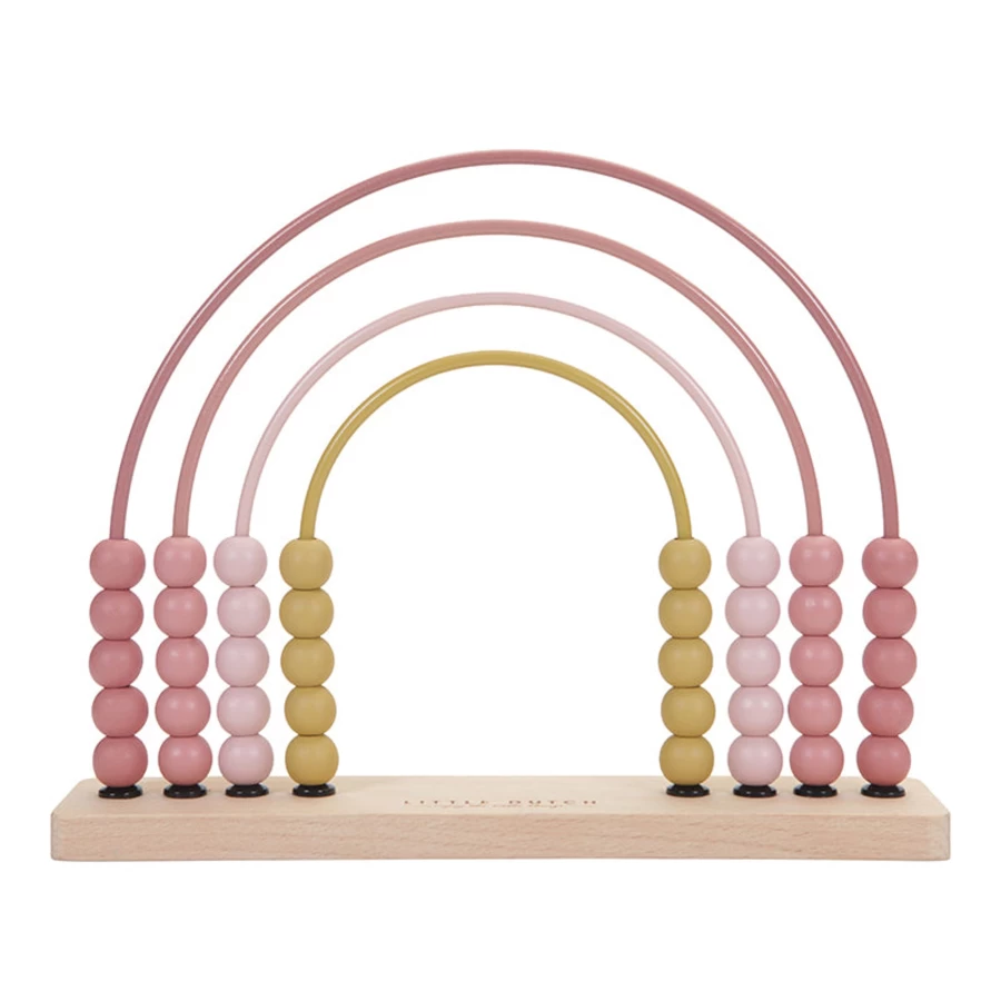 Little Dutch Wooden Rainbow Abacus - Colorful Counting Toy for Kids