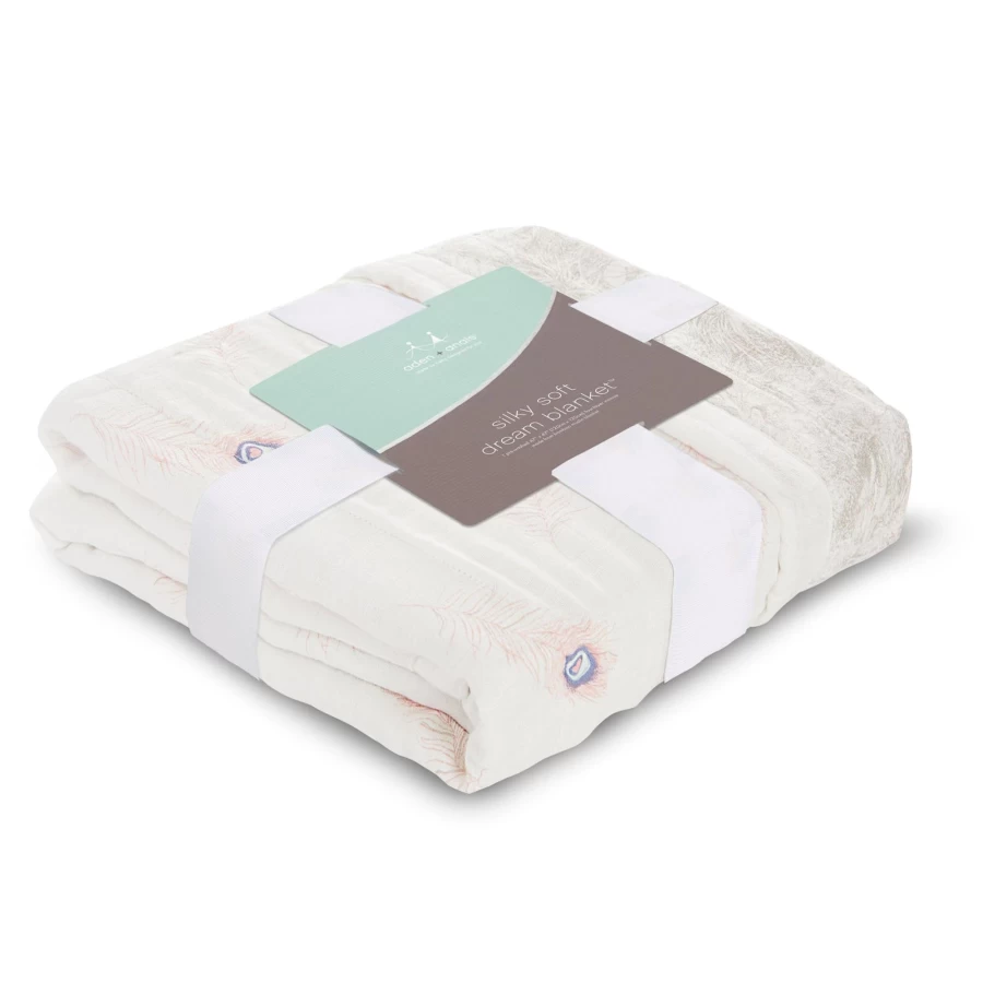 Aden & Anais Silky Soft Dream Blanket - Luxurious Baby & Toddler Swaddle Blanket for Nursery, Travel, and Gifts