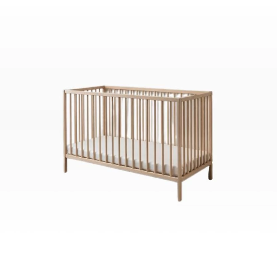 Ikea Sniglar Baby Cot 120x60 cm - Solid Wood Crib for Toddlers & Infants