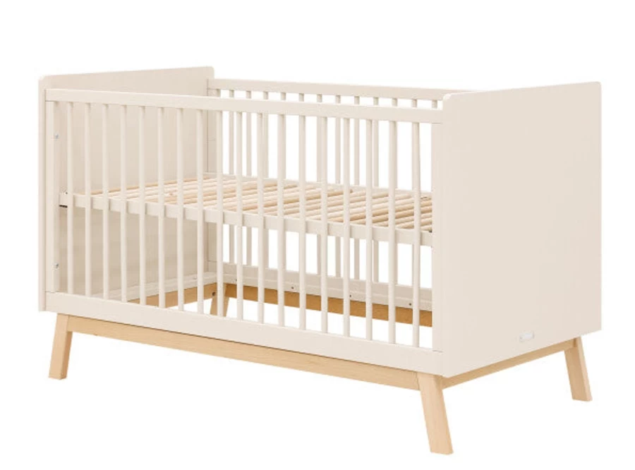 Bopita Saba Dune/Natural Cot Bed 140x70 cm Convertible Baby Toddler Bed