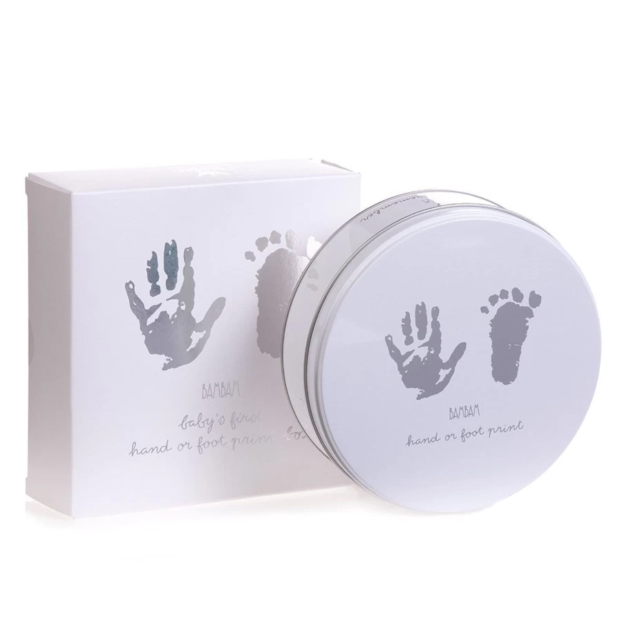 BAMBAM Baby Hand and Footprint Kit - Capture Precious Memories with Safe, Non-Toxic Ink for Newborns and Toddlers
