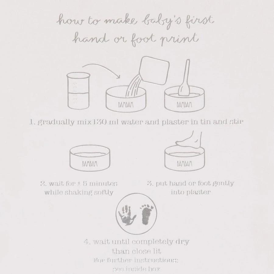 BAMBAM Baby Hand and Footprint Kit - Capture Precious Memories with Safe, Non-Toxic Ink for Newborns and Toddlers